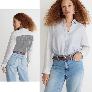 J. Crew Limited Edition Classic Fit Drapey Cupro Blouse